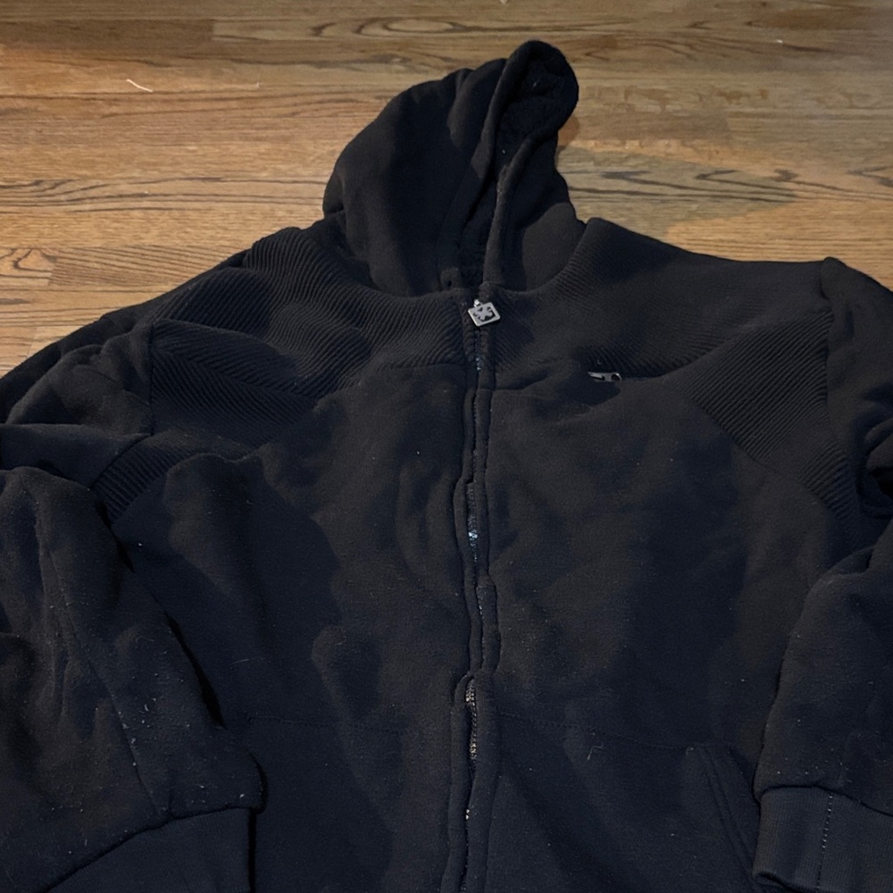 Men's Black Zip-Up Sweater